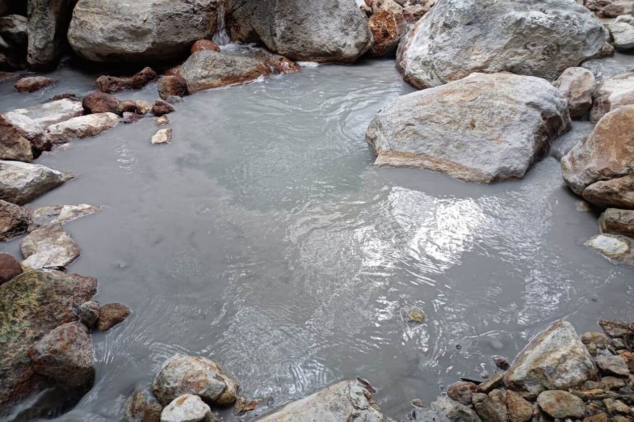 Mud bath in Kirishima Onsen Japan