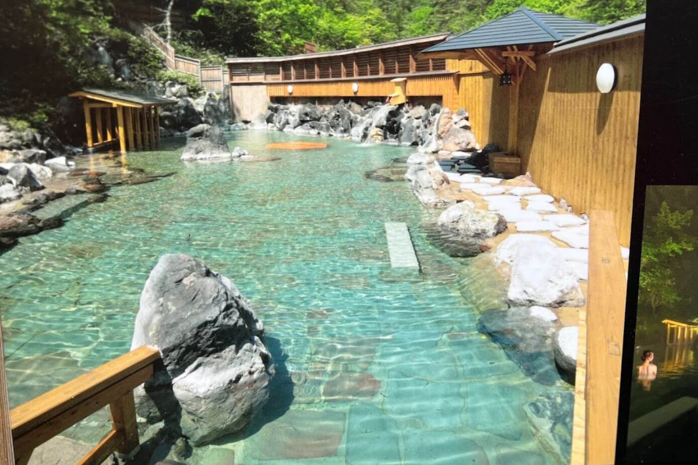Picture of the main baths of Sainokawara Rotenburo in Gunma, Kanto